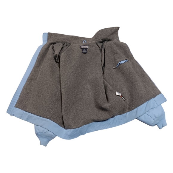 LANDS END WOMEN'S SIZE LARGE BABY BLUE WINTER COAT. - Picture 4 of 7